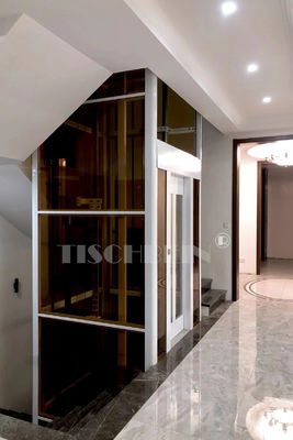 304 Stainless Steel Cabin Silent Running Home Elevator 320kg 400kg 450kg Suitable For Wheelchair Entering For The Older