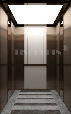 630kg 800kg 1000kg Traction Passenger Elevator 1.75m/S With Mirror Etching Finish For Hotel Shopping Mall