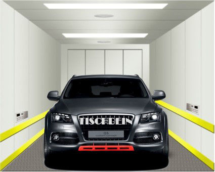 5000-10000kg VVVF Drive Durable Automobile Elevator Commercial Car Elevator Two Operation Panels Inside Cabin Low Noise