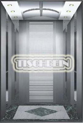 Adjacent Door Mirror Etching Finish Passenger Elevator 1.5m/s  Speed With 1000kg 1150kg 1250kg 1350kg 1600kg Capacity