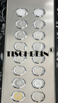 630kg 800kg 1000kg 1150kg 2.0m/S Panoramic Elevator With Hairline St. St. Finish For Hotel Residential Building