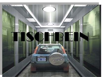 3000kg 5000kg Geared Machine Hotel Automobile Elevator 0.5m/s Cherckered Steel Floor For Residential Office Building
