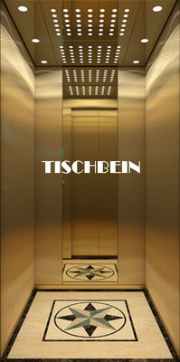 Luxurious Design Low Noise Operation Low Power Consumption Residential Home Elevator 3-5 Stops Wooden Handrail For Home