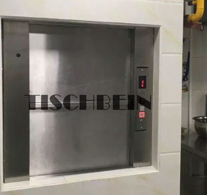 100kg 200kg 0.4m/s Speed Commercial Window Type PLC Control Dumbwaiter Food Conveying Elevator For Coffee Bar Laundry